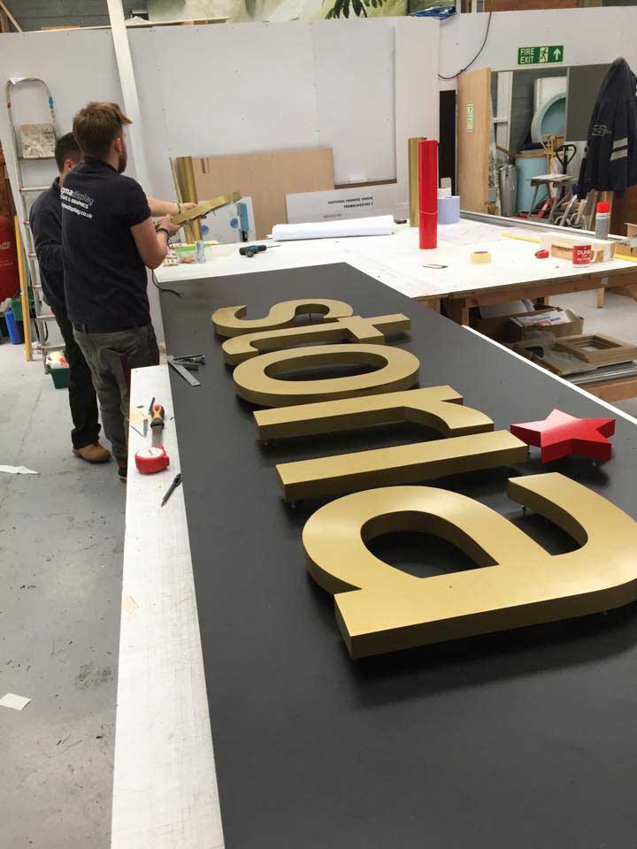 3D Letters, illuminated signs, dyfed