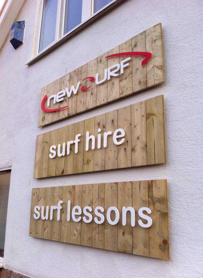 Wooden Signs, acrylic lettering, Pembrokeshire